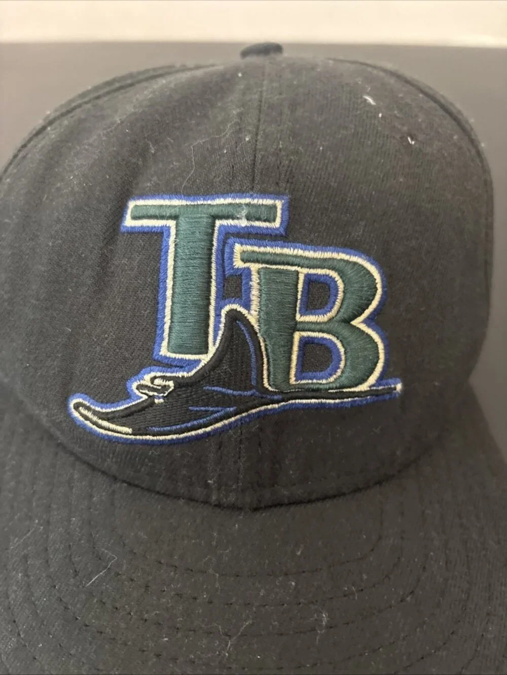 Vintage Tampa Bay Devil Rays New Era Strapback Cap Hat OSFA MLB Made In USA